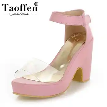 TAOFFEN Women High Heel Sandals 4 Colors Ankle Strap Open Toe Platform Women Summer Shoes Simple Footwear Size 34-39
TAOFFEN Women High Heel Sandals 4 Colors Ankle Strap Open Toe Platform Women Summer Shoes Simple Footwear Size 34-39