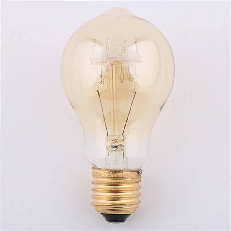 Retro lamp A19 vintage Edison bulb E27 incandescent bulb 110v 220v 40w filament lamp for Coffee bar restaurant colthes shop
Retro lamp A19 vintage Edison bulb E27 incandescent bulb 110v 220v 40w filament lamp for Coffee bar restaurant colthes shop