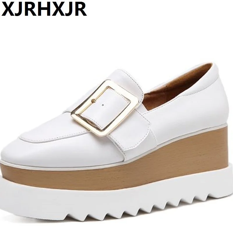 XJRHXJR Solid Color Square Buckle Flats Women Shoes New Spring Autumn Women Casual Shoes Breathable Slip-On Loafers Single Shoes
XJRHXJR Solid Color Square Buckle Flats Women Shoes New Spring Autumn Women Casual Shoes Breathable Slip-On Loafers Single Shoes