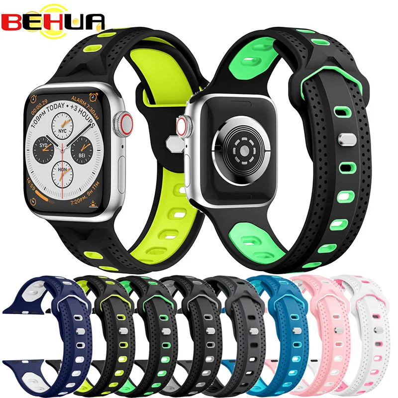 New Breathable Silicone Sports Band for Apple Watch 4 3 2 1 42MM 38MM rubber strap bands for iwatch 40mm 44mm Watchband Bracelet
New Breathable Silicone Sports Band for Apple Watch 4 3 2 1 42MM 38MM rubber strap bands for iwatch 40mm 44mm Watchband Bracelet