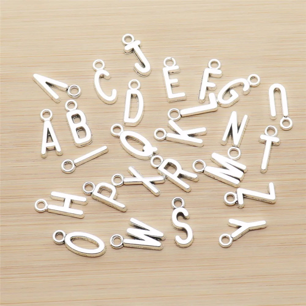 Mix 104pcs Ancient Silver ABC alphabet Charms fit DIY bracelet pendant jewelry making Jewelry Findings & Components
Mix 104pcs Ancient Silver ABC alphabet Charms fit DIY bracelet pendant jewelry making Jewelry Findings & Components