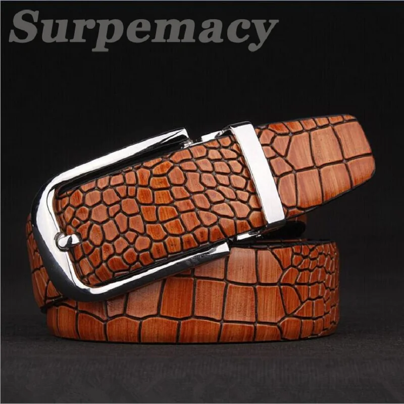 Surpemacy 2019 Crocodile Pattern Belt Fashion Luxury Alligator Belts BuckleTooth On Strap Novelty Business Men's Belt
Surpemacy 2019 Crocodile Pattern Belt Fashion Luxury Alligator Belts BuckleTooth On Strap Novelty Business Men's Belt