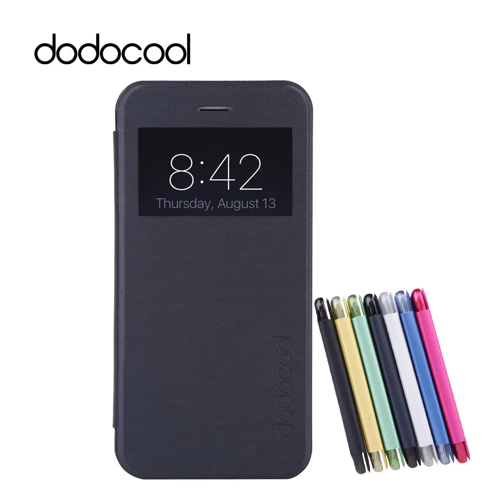 dodocool cases for 4.7 inch Apple iPhone 6 6S colors choose Flip PU Leather Ultra Slim Case Cover Single View Window holder
dodocool cases for 4.7 inch Apple iPhone 6 6S colors choose Flip PU Leather Ultra Slim Case Cover Single View Window holder