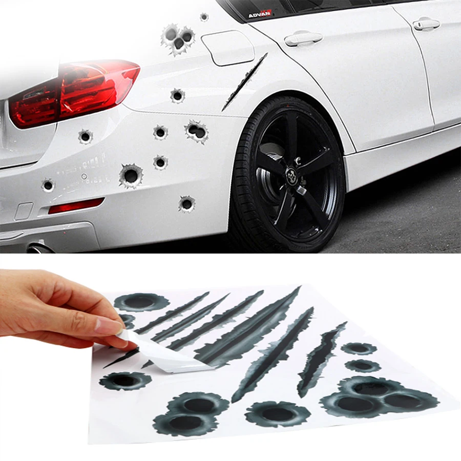 For Hyundai solaris i30 tucson 2017 ix35 Peugeot 206 307 407 308 Citroen c4 c5 Car Sticker Cover Bullet Hole 3D Styling
For Hyundai solaris i30 tucson 2017 ix35 Peugeot 206 307 407 308 Citroen c4 c5 Car Sticker Cover Bullet Hole 3D Styling