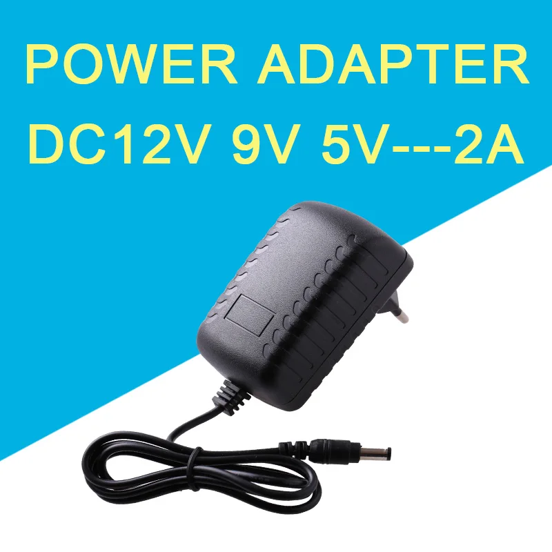Switching power adapter AC100-220V TO DC 12V 9V 5V 2A 2000mA power supply charger EU plug US plug 5.5mm 1 meter universal
Switching power adapter AC100-220V TO DC 12V 9V 5V 2A 2000mA power supply charger EU plug US plug 5.5mm 1 meter universal