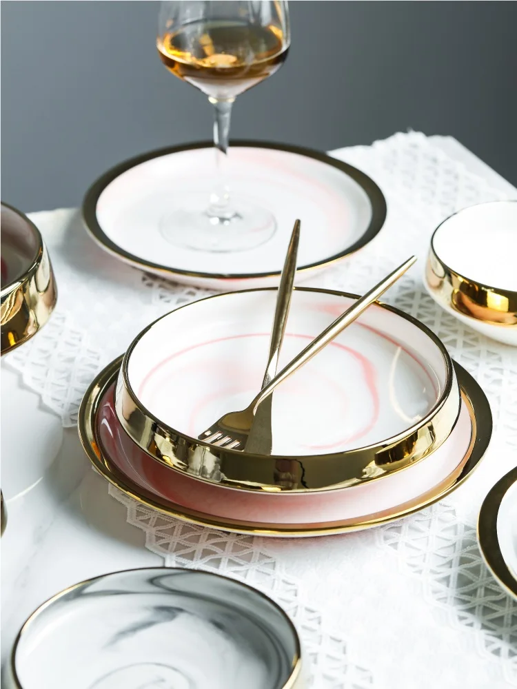 christmas Scandinavian highend sets ceramics small dish bowls Western dishes salad bowls marble conical tableware electroplating
christmas Scandinavian highend sets ceramics small dish bowls Western dishes salad bowls marble conical tableware electroplating