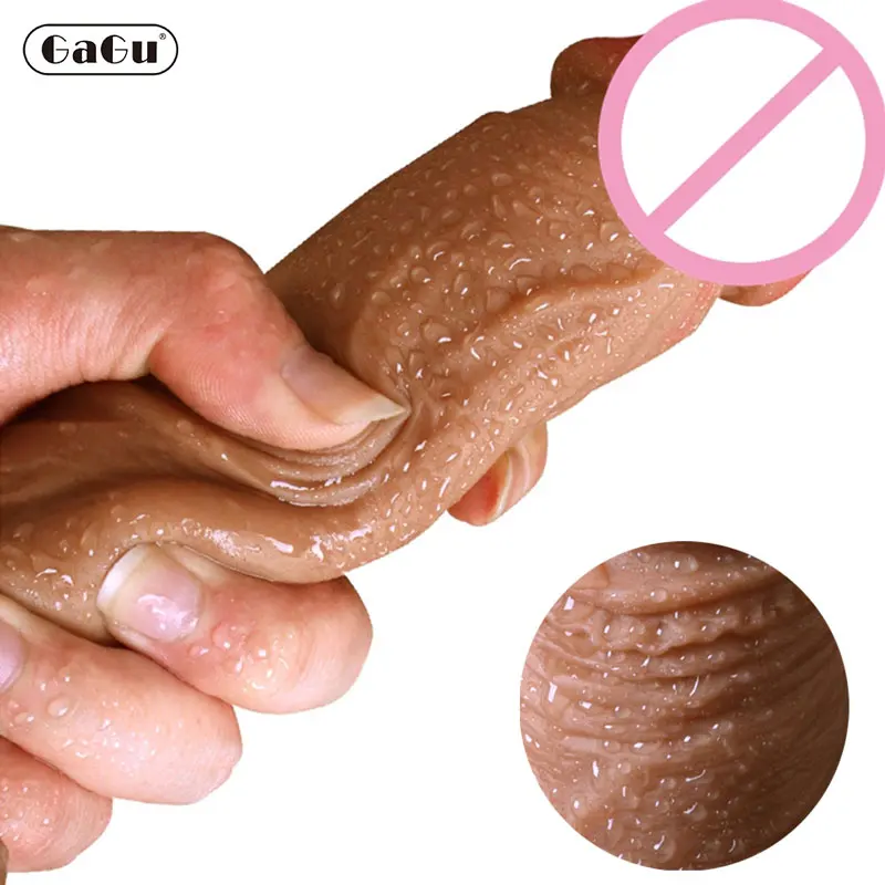 

7/8 Inch Huge Realistic Dildo Silicone Penis Dong with Suction Cup for Women Masturbation GaGu Lesbain Sex Toy Strap on dildo