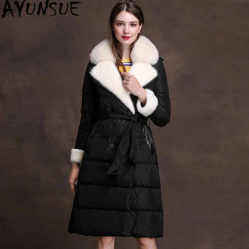 AYUNSUE Real Fox Fur Collar Women's Down Jacket Winter Jacket Women Clothes 2019 Korean Long Coat Female Parka Chaqueta Mujer MY
AYUNSUE Real Fox Fur Collar Women's Down Jacket Winter Jacket Women Clothes 2019 Korean Long Coat Female Parka Chaqueta Mujer MY