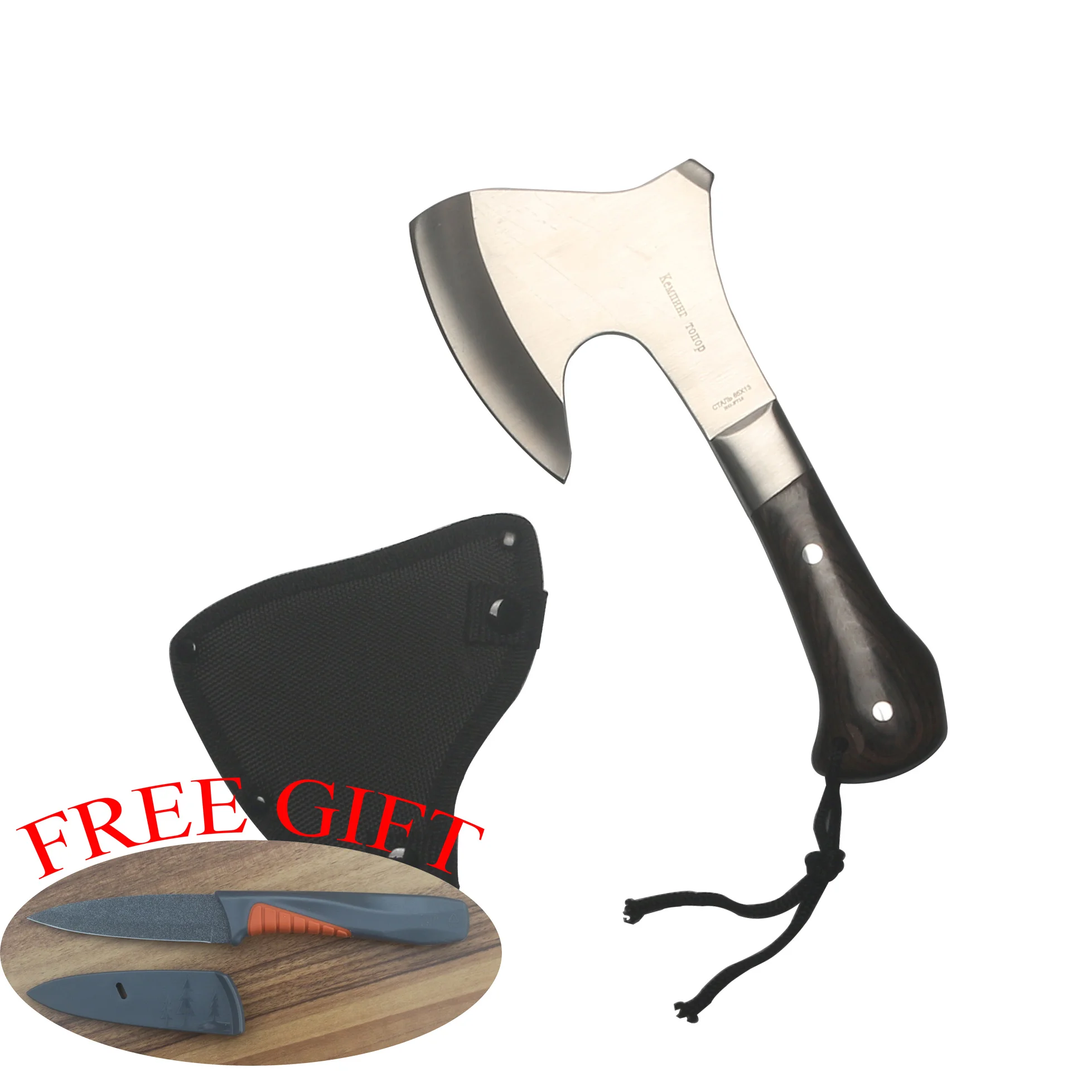 GKW Outdoors Multi-Functional Axe Wood Handle Outdoor Survival Tomahawk Carbon Steel Camping Axe Boning Knife
GKW Outdoors Multi-Functional Axe Wood Handle Outdoor Survival Tomahawk Carbon Steel Camping Axe Boning Knife