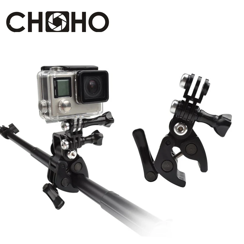 

Gun Mount Archers Rifle Fishing Rod Arrow Retaining Fixed Base Clip Tripod Mount for GoPro Hero 11 10 9 Xiaomi YI 4K SJ5000