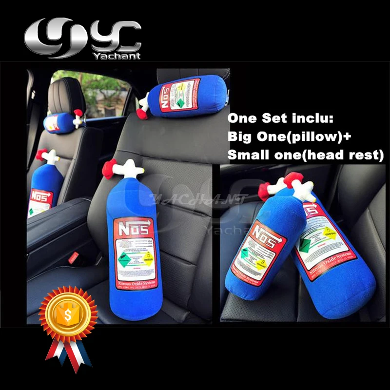Free Shipping 2pcs (Bigx1+Small Head Restx1) Original NOS Bottle Stuffed Throw Pillow Bolster Cushion Nitrous Oxide Bottle Stash
Free Shipping 2pcs (Bigx1+Small Head Restx1) Original NOS Bottle Stuffed Throw Pillow Bolster Cushion Nitrous Oxide Bottle Stash