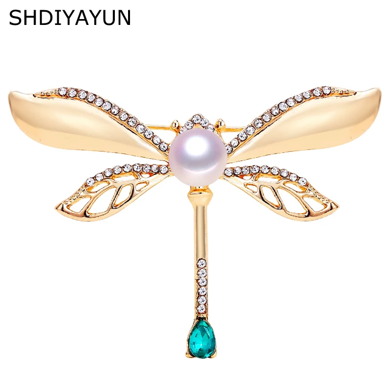 SHDIYAYUN 2019 New Pearl Brooch Vintage Dragonfly Brooch For Women Gold Brooch Pins Natural Freshwater Pearl Jewelry Decoration 
SHDIYAYUN 2019 New Pearl Brooch Vintage Dragonfly Brooch For Women Gold Brooch Pins Natural Freshwater Pearl Jewelry Decoration