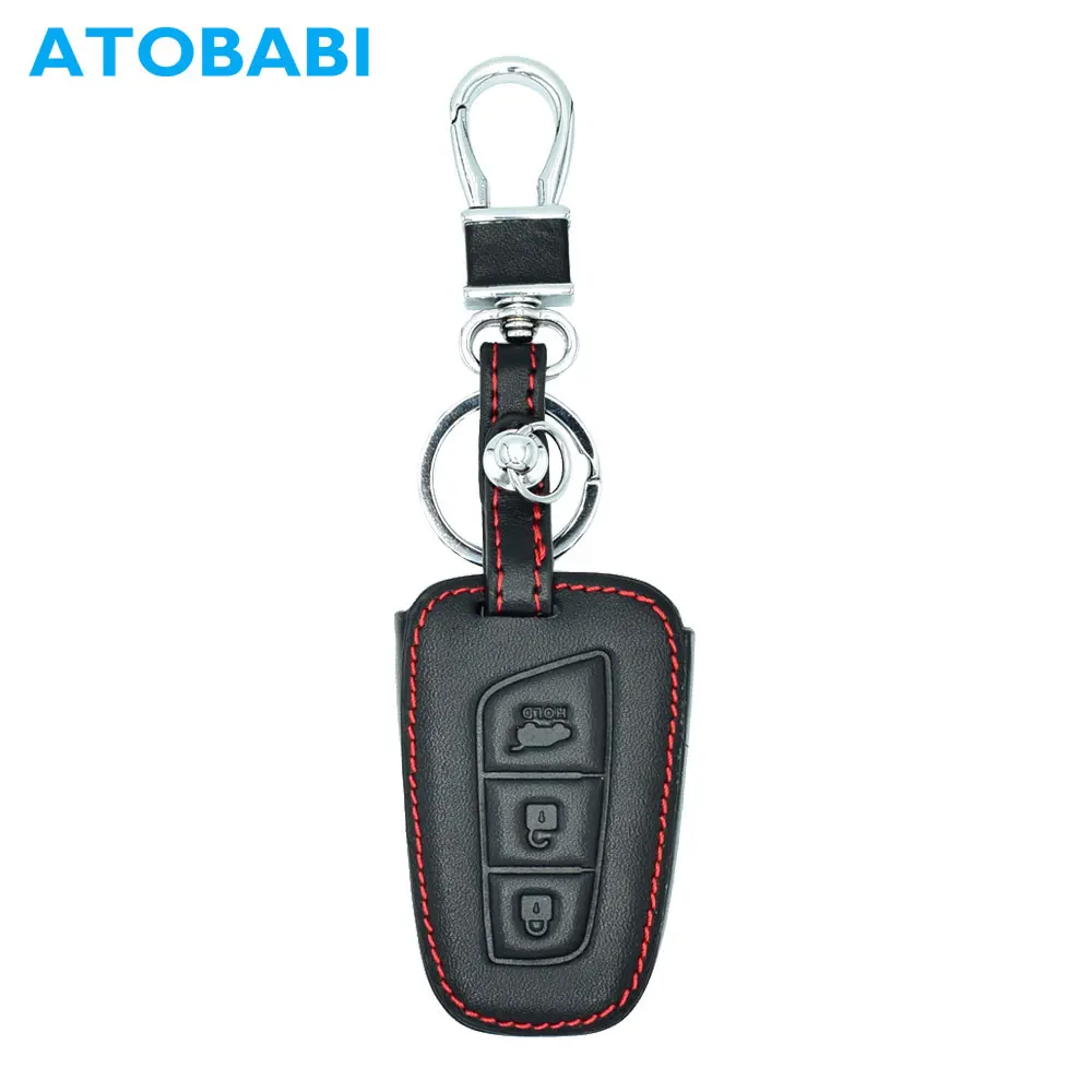 ATOBABI Leather Car Key Case Keychain Protector Bag For Hyundai Grand Santa Fe IX45 3 Buttons Smart Auto Remote Fob Shell Cover
ATOBABI Leather Car Key Case Keychain Protector Bag For Hyundai Grand Santa Fe IX45 3 Buttons Smart Auto Remote Fob Shell Cover