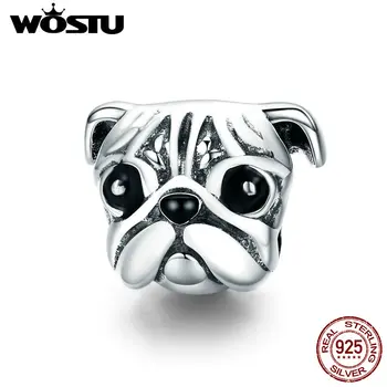 WOSTU Hot Sale 925 Sterling Silver Cute Pug Dog Pet Animal Charm fit Original DIY Beads Bracelet Jewelry Making Gift DXC834
WOSTU Hot Sale 925 Sterling Silver Cute Pug Dog Pet Animal Charm fit Original DIY Beads Bracelet Jewelry Making Gift DXC834