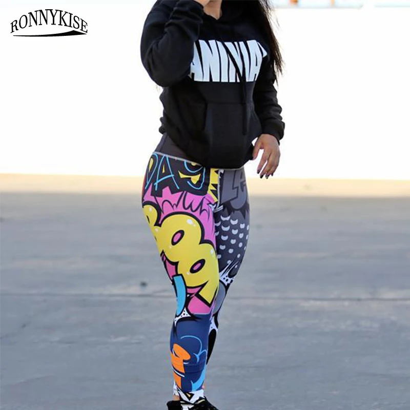 RONNYKISE Cartoon Letter Print Sexy Leggings Women's Fashion Slim High Waist Long Pants Gym Running Sports Pants
RONNYKISE Cartoon Letter Print Sexy Leggings Women's Fashion Slim High Waist Long Pants Gym Running Sports Pants