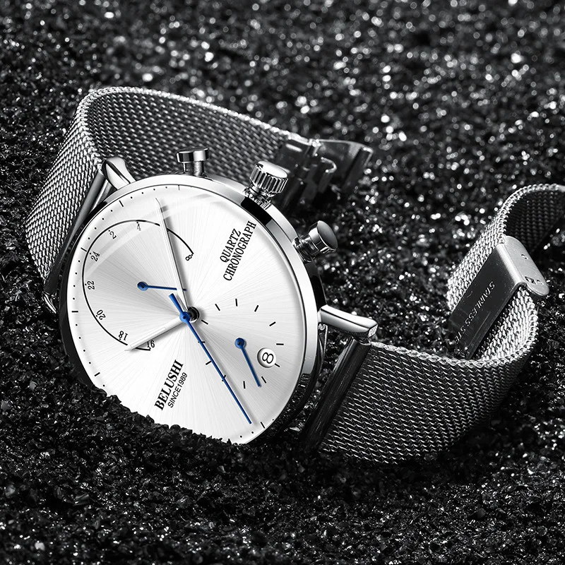 2019 new fashion business men's watch multi-function sports quartz watch waterproof luminous trend atmospheric men's watch
2019 new fashion business men's watch multi-function sports quartz watch waterproof luminous trend atmospheric men's watch