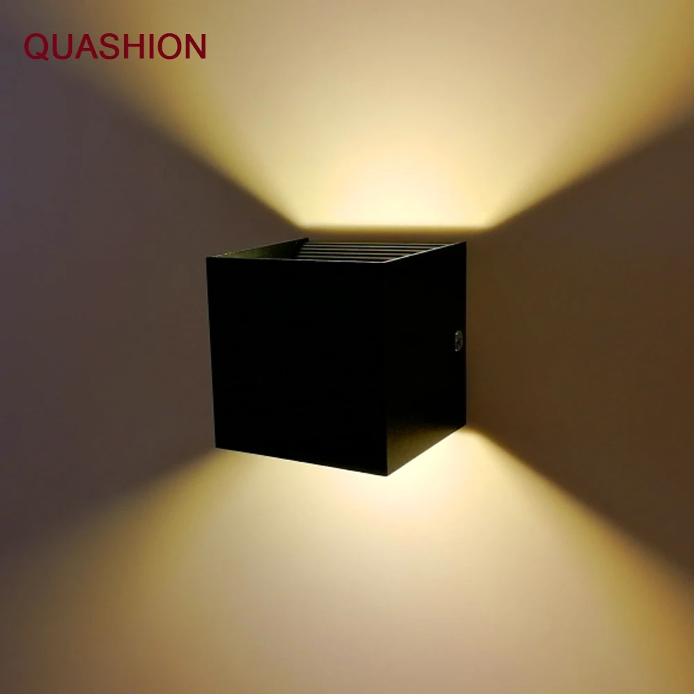 Современная светодиодная настенная лампа 12 Вт COB алюминиевый комнатный