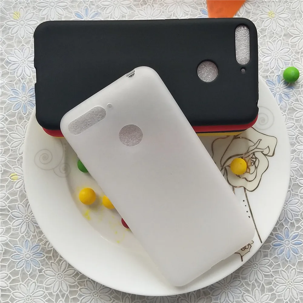 Macarons цветной ТПУ силиконовый матовый чехол для huawei Enjoy 8E 5 7 дюймов простые