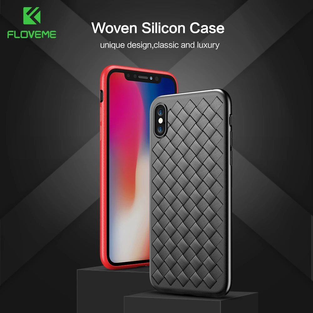 Original FLOVEME Grid Phone Case For iPhone Xs 6 6s Plus 7 7 Plus 8 8 Plus Case Silicon Woven Case For iPhone Xs Max Xr Coque
Original FLOVEME Grid Phone Case For iPhone Xs 6 6s Plus 7 7 Plus 8 8 Plus Case Silicon Woven Case For iPhone Xs Max Xr Coque