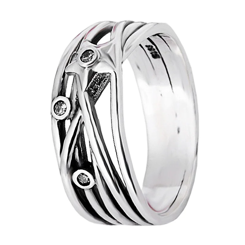 Authentic 925 Sterling Silver Ring Vintage Retro Entwined Star With Crystal Rings For Women Wedding Gift Fine Pandora Jewelry
Authentic 925 Sterling Silver Ring Vintage Retro Entwined Star With Crystal Rings For Women Wedding Gift Fine Pandora Jewelry