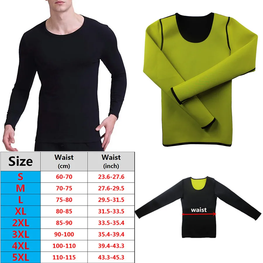 Men Slimming Long Sleeve New Body Shapers T-Shirt Tops Neoprene Sauna Sweat Fitness Shapewear Vest Shirt Trimmer Weight Loss 
Men Slimming Long Sleeve New Body Shapers T-Shirt Tops Neoprene Sauna Sweat Fitness Shapewear Vest Shirt Trimmer Weight Loss