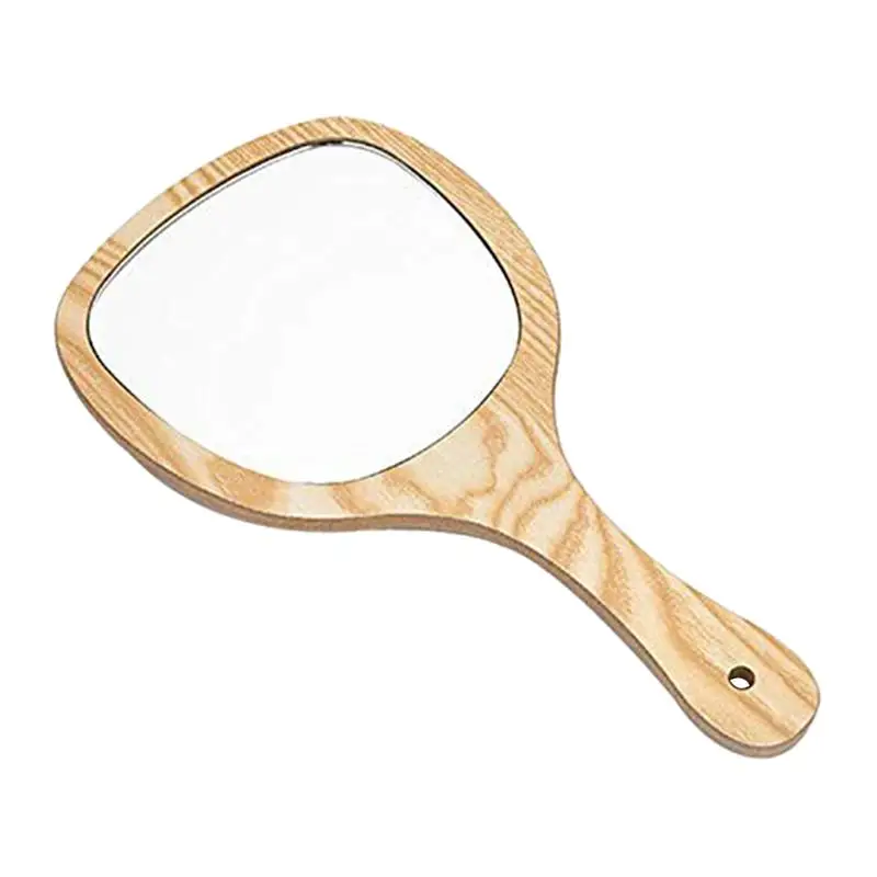 Wooden Mirror Bathroom Wall Mounted Professional Handheld Portable Mirror Beauty Accessory Salon Home Travel
Wooden Mirror Bathroom Wall Mounted Professional Handheld Portable Mirror Beauty Accessory Salon Home Travel