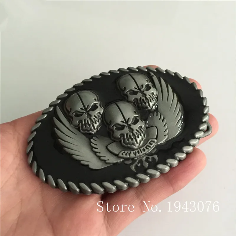 Retail New High quality 3D Silver Skulls Cowboy Belt Buckle With Oval Metal Mens Buckles Jeans Accessories Fit 4cm Wideth Belt
Retail New High quality 3D Silver Skulls Cowboy Belt Buckle With Oval Metal Mens Buckles Jeans Accessories Fit 4cm Wideth Belt