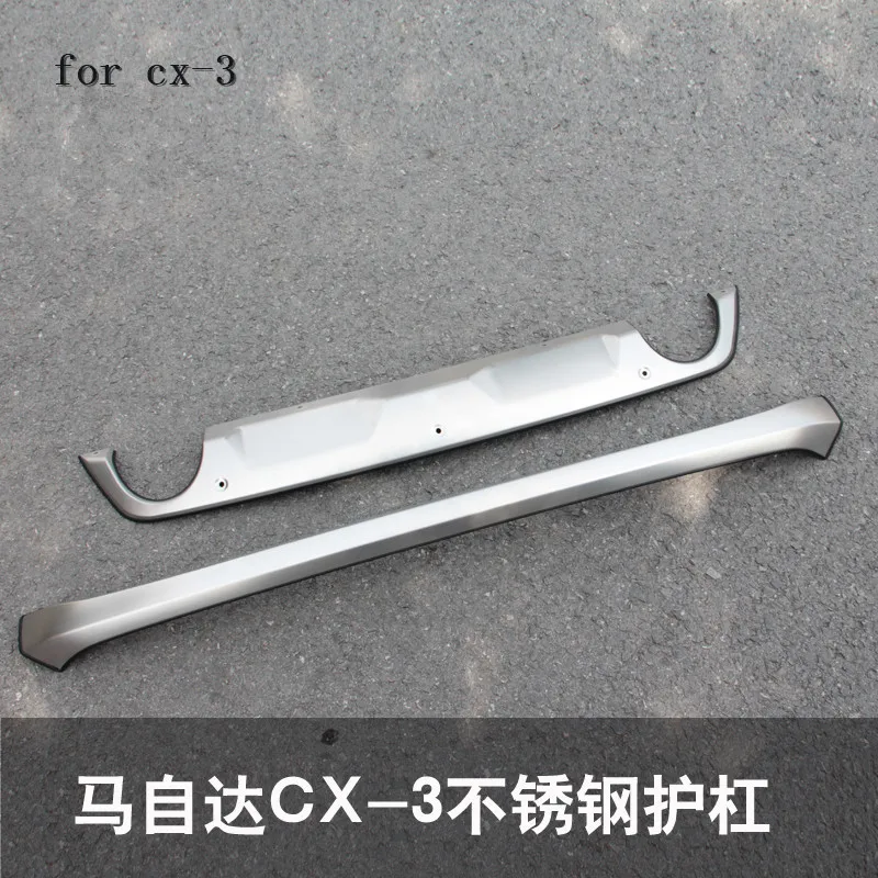 304 Stainless Steel Front Rear Bumper Protector Guard Skid Plate Sill Covers Spoiler For Mazda CX-3 CX3 2018
304 Stainless Steel Front Rear Bumper Protector Guard Skid Plate Sill Covers Spoiler For Mazda CX-3 CX3 2018