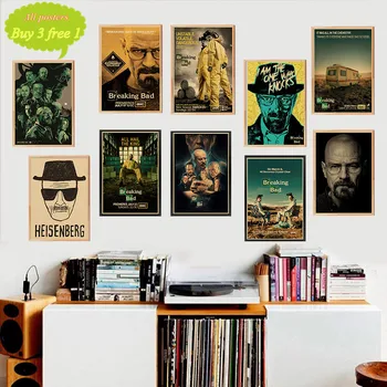 Movie poster wall paint retro Kraft Paper Poster breaking Bad Movie drawing Wall Sticker Home decor
Movie poster wall paint retro Kraft Paper Poster breaking Bad Movie drawing Wall Sticker Home decor