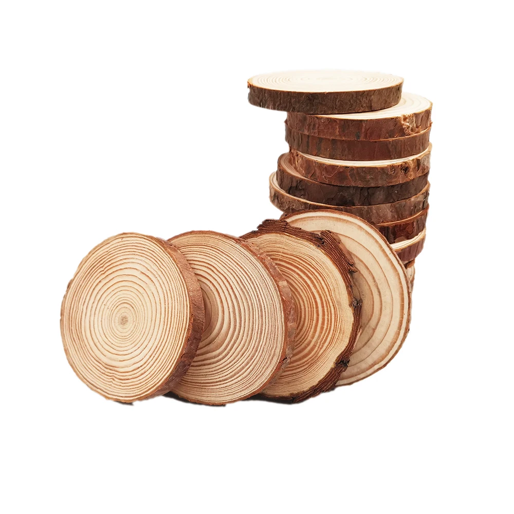 50pcs 5-6cm Unfinished Natural Wood Slices Wooden Circles Log Discs for DIY Craft Rustic Table Centerpieces Wedding Ornaments
50pcs 5-6cm Unfinished Natural Wood Slices Wooden Circles Log Discs for DIY Craft Rustic Table Centerpieces Wedding Ornaments