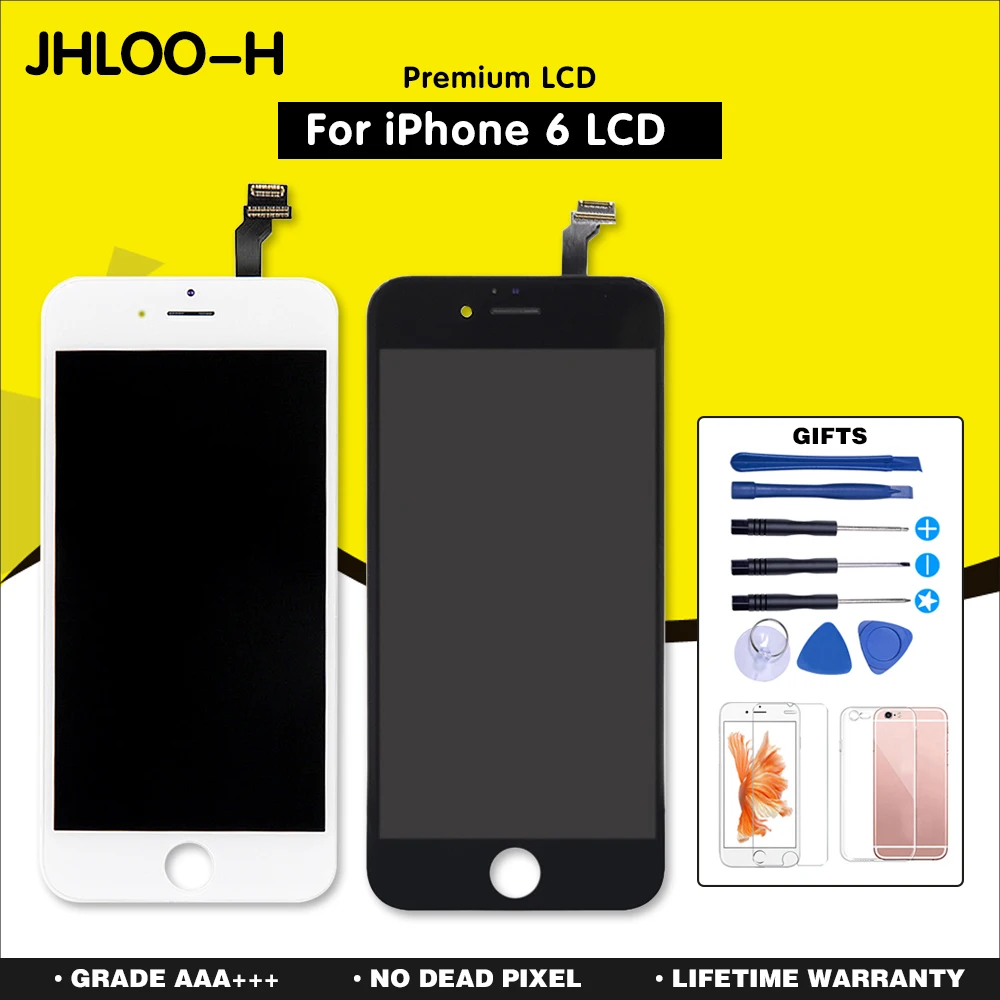 JHLOO-H 100pcs for tianma Premium For iPhone 6 6S LCD For iPhone 6S Plus Screen Display Replacement No Dead Pixel Free Shipping
JHLOO-H 100pcs for tianma Premium For iPhone 6 6S LCD For iPhone 6S Plus Screen Display Replacement No Dead Pixel Free Shipping