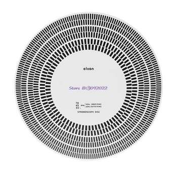 LP Vinyl Record Turntable Phono Tachometer Calibration Strobe Disc Stroboscope Mat 33 45 78 RPM
LP Vinyl Record Turntable Phono Tachometer Calibration Strobe Disc Stroboscope Mat 33 45 78 RPM