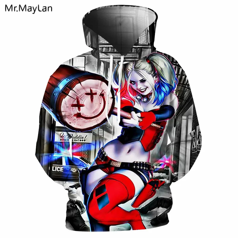3D Print Funny Hip Hop Streetwear Pullovers Sweatshirts Harajuku 3D Anime Hoodies Men's Harley Quinn Tracksuit Hoodie Tops 5XL
3D Print Funny Hip Hop Streetwear Pullovers Sweatshirts Harajuku 3D Anime Hoodies Men's Harley Quinn Tracksuit Hoodie Tops 5XL