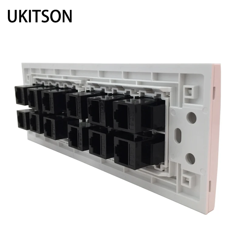 CAT5E CAT6 RJ45 Female To Female Connector 12 Plugs Extender Socket Port 118 Type Panel Outlet
CAT5E CAT6 RJ45 Female To Female Connector 12 Plugs Extender Socket Port 118 Type Panel Outlet