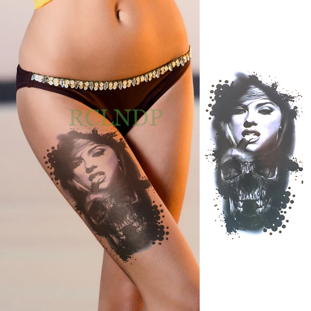Waterproof Temporary Tattoo Sticker skull head banshee Fake Tatto Flash Tatoo Back Leg Arm chest foot Large size for Women Men
Waterproof Temporary Tattoo Sticker skull head banshee Fake Tatto Flash Tatoo Back Leg Arm chest foot Large size for Women Men