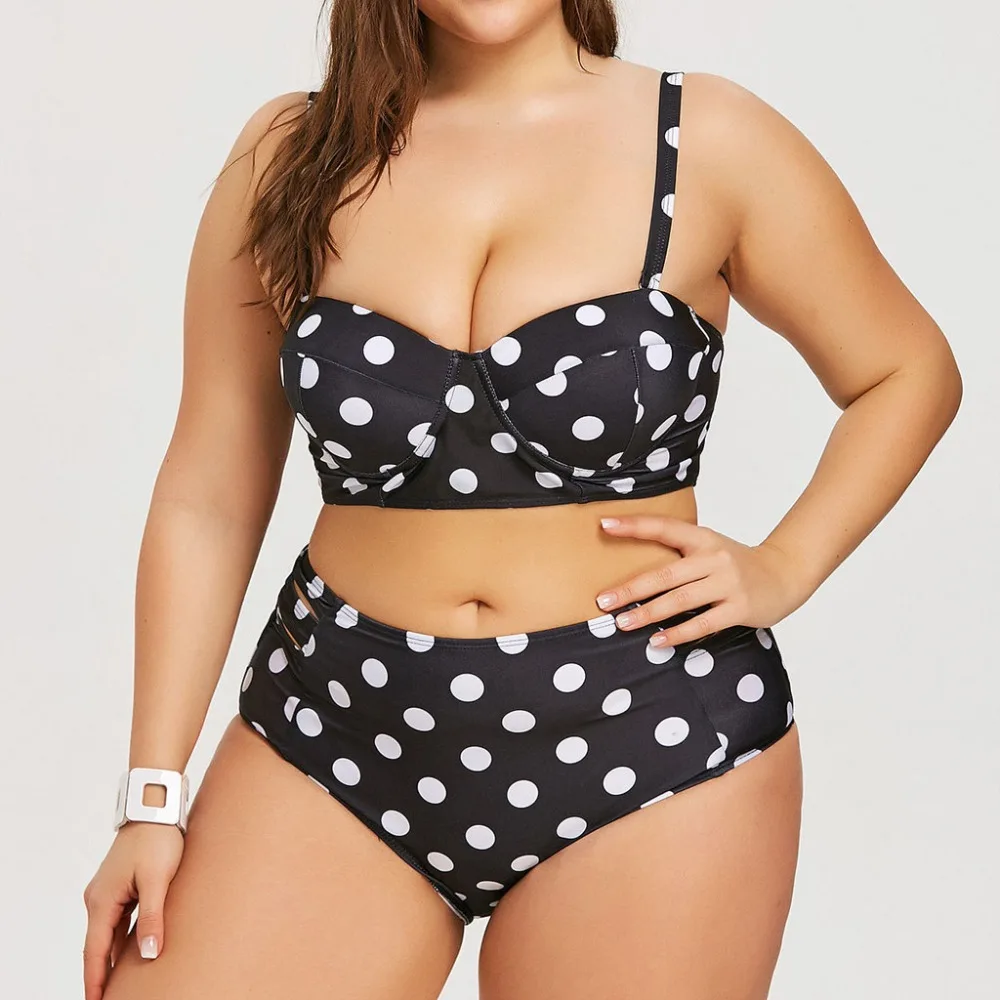 Bikini Set Plus Size Women Dot Sling high waisted bathing suits swinwear Beachwear maillot de bain femme taille haute 4fn
Bikini Set Plus Size Women Dot Sling high waisted bathing suits swinwear Beachwear maillot de bain femme taille haute 4fn