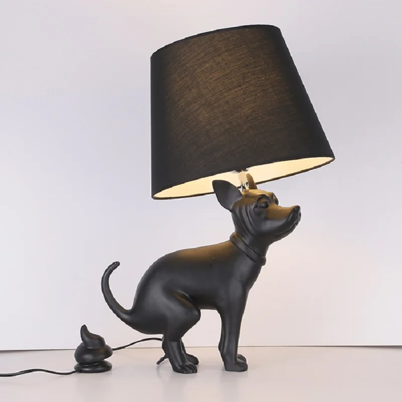 Nordic Postmodern Simple Shit Dog Bedroom Living Room Resin Luminaria de mesa bedside lamp lampshade
Nordic Postmodern Simple Shit Dog Bedroom Living Room Resin Luminaria de mesa bedside lamp lampshade