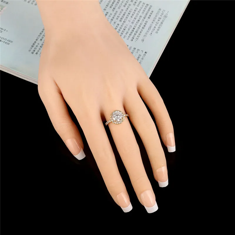 Fashion Luxury Gold Zirconia Ring Women's Wedding Party AAA Zircon Crystal Ring 2019 Romantic Jewelry
Fashion Luxury Gold Zirconia Ring Women's Wedding Party AAA Zircon Crystal Ring 2019 Romantic Jewelry