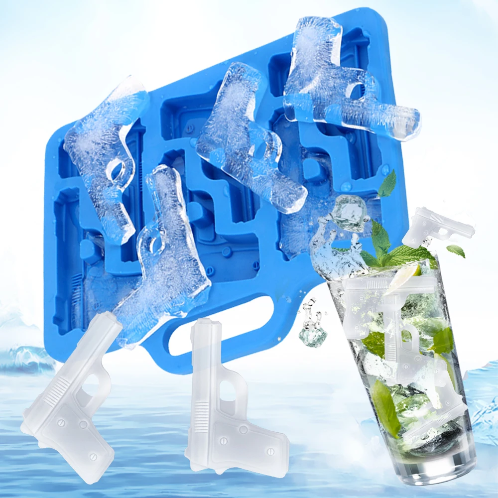 Ice Cube Maker Ice Cream DIY Tool Ice Cube Mold Tray Pistol Handgun Shape TPR Rubber Mold Kitchen Bar Supplies Whiskey Wine Cock
Ice Cube Maker Ice Cream DIY Tool Ice Cube Mold Tray Pistol Handgun Shape TPR Rubber Mold Kitchen Bar Supplies Whiskey Wine Cock