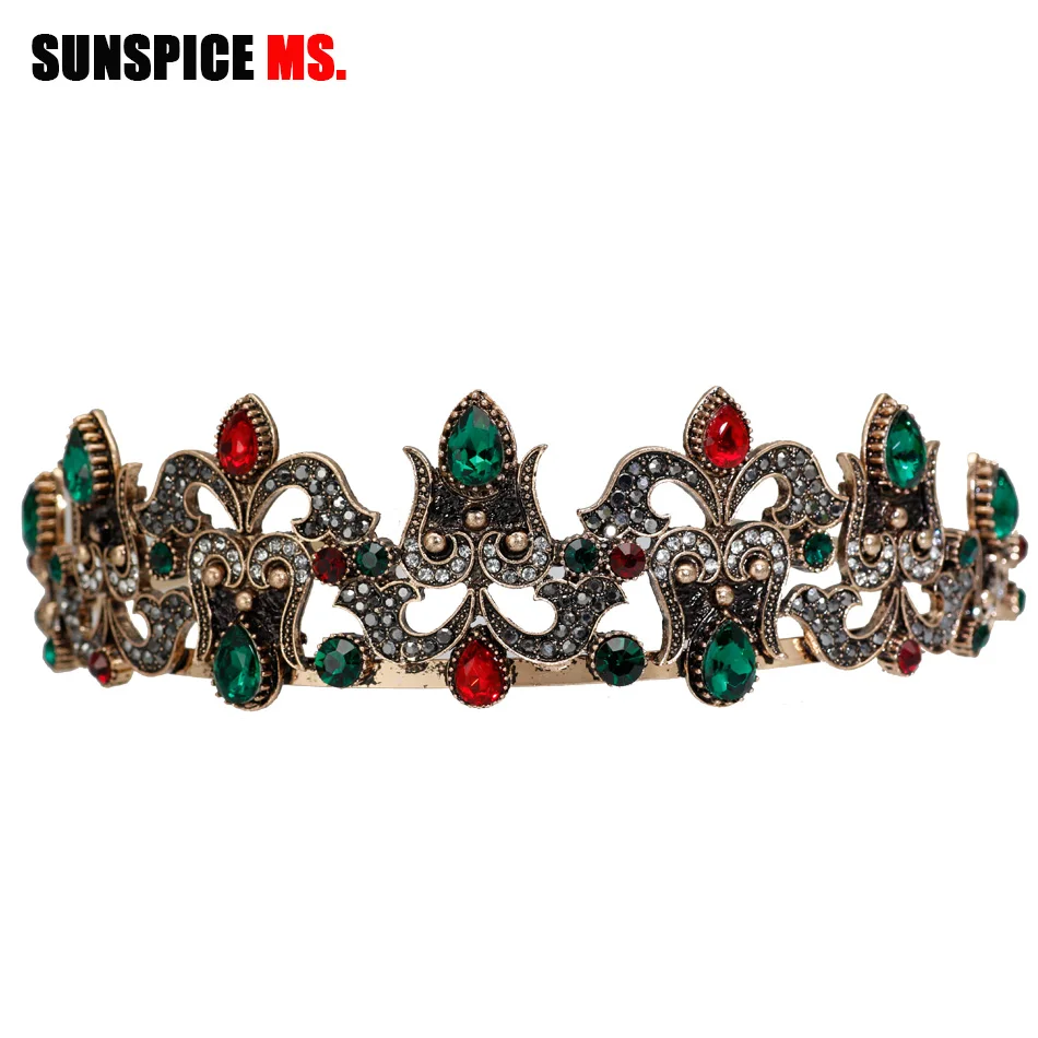 SUNSPICE-MS Customize Maroc Retro Vintage Wedding Tiaras Antique Gold Color Narrow Edge Crown turkish Hair Jewelry headddress
SUNSPICE-MS Customize Maroc Retro Vintage Wedding Tiaras Antique Gold Color Narrow Edge Crown turkish Hair Jewelry headddress