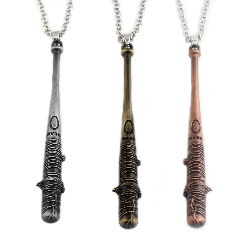 RJ The Walking Dead Negan's Bat Baseball Pendants Bat Lucille Metal Link Chain Choker For Women Men Gift Souvenir Jewelry Kolye
RJ The Walking Dead Negan's Bat Baseball Pendants Bat Lucille Metal Link Chain Choker For Women Men Gift Souvenir Jewelry Kolye