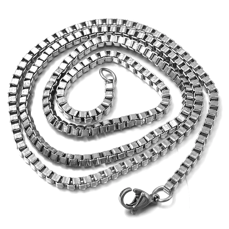 GOKADIMA 2.4mm/3mm Wide, 316L Stainless Steel Box Chain Necklace, Jewelry Accessories, Wholesale WN009
GOKADIMA 2.4mm/3mm Wide, 316L Stainless Steel Box Chain Necklace, Jewelry Accessories, Wholesale WN009
