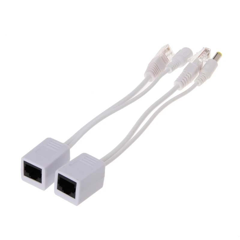 RJ45 Инжектор POE разделитель адаптер кабель комплект Пассивный Power Over Ethernet 12