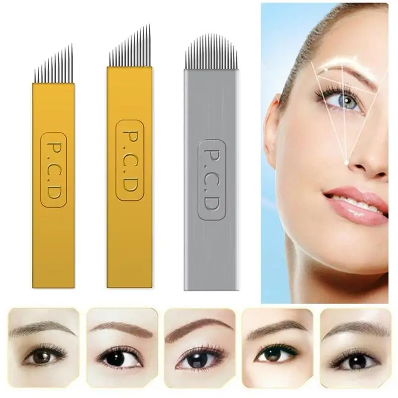 4pcs Microblading Manual Eyebrow Tattoo Needles Pcd12 Pin/14 Pin/pcd Arc 19 Pin Stainless Steel Sterilized Tattoo Needles Tool
4pcs Microblading Manual Eyebrow Tattoo Needles Pcd12 Pin/14 Pin/pcd Arc 19 Pin Stainless Steel Sterilized Tattoo Needles Tool