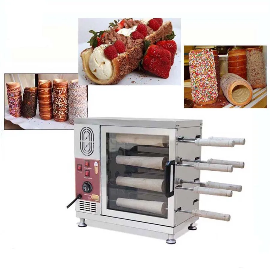Popular Hungary chimney cake oven commercial automatic electric chimney roll cake oven bread roll machine 110v 220v
Popular Hungary chimney cake oven commercial automatic electric chimney roll cake oven bread roll machine 110v 220v