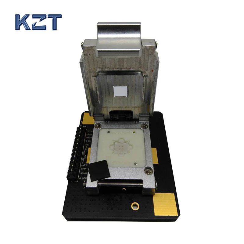 fingerprint Sensor IC test fixture Pogopin Contact Type Clamshell Structure
fingerprint Sensor IC test fixture Pogopin Contact Type Clamshell Structure