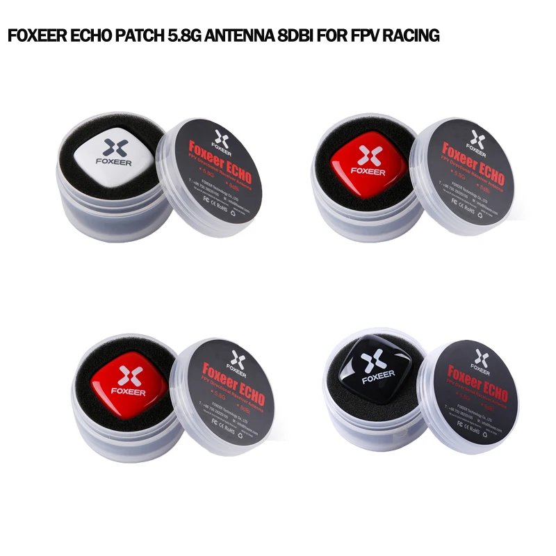 Foxeer Echo Patch 5.8g Antenna 8DBi 5.8GHz RHCP SMA Mini FPV Antenna for FPV Goggle FPV RC Racing Drone kit
Foxeer Echo Patch 5.8g Antenna 8DBi 5.8GHz RHCP SMA Mini FPV Antenna for FPV Goggle FPV RC Racing Drone kit