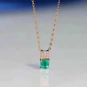 Fidelity natural Colombia 4mm emerald pendants s925 sterling silver simple fine jewelry for women natural green gemstone
Fidelity natural Colombia 4mm emerald pendants s925 sterling silver simple fine jewelry for women natural green gemstone