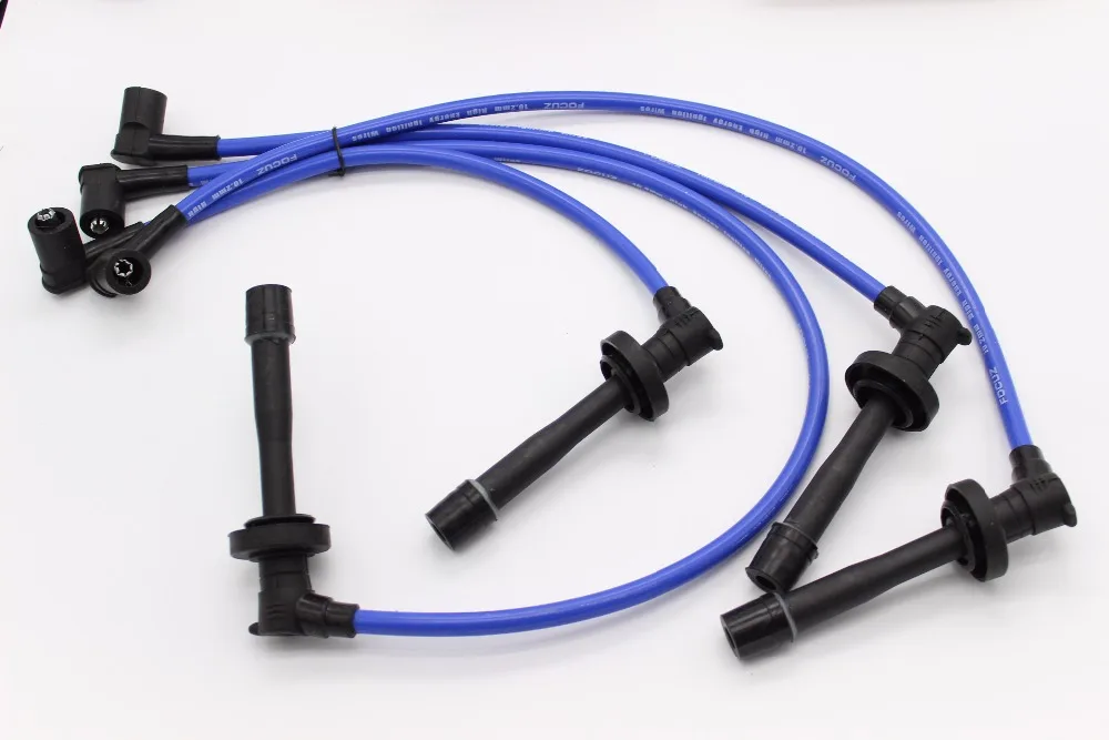 For 92-2000 Honda Civic B16 D15 D16 Eg Ek Em Ej Racing Spark Plug Wire Core Blue