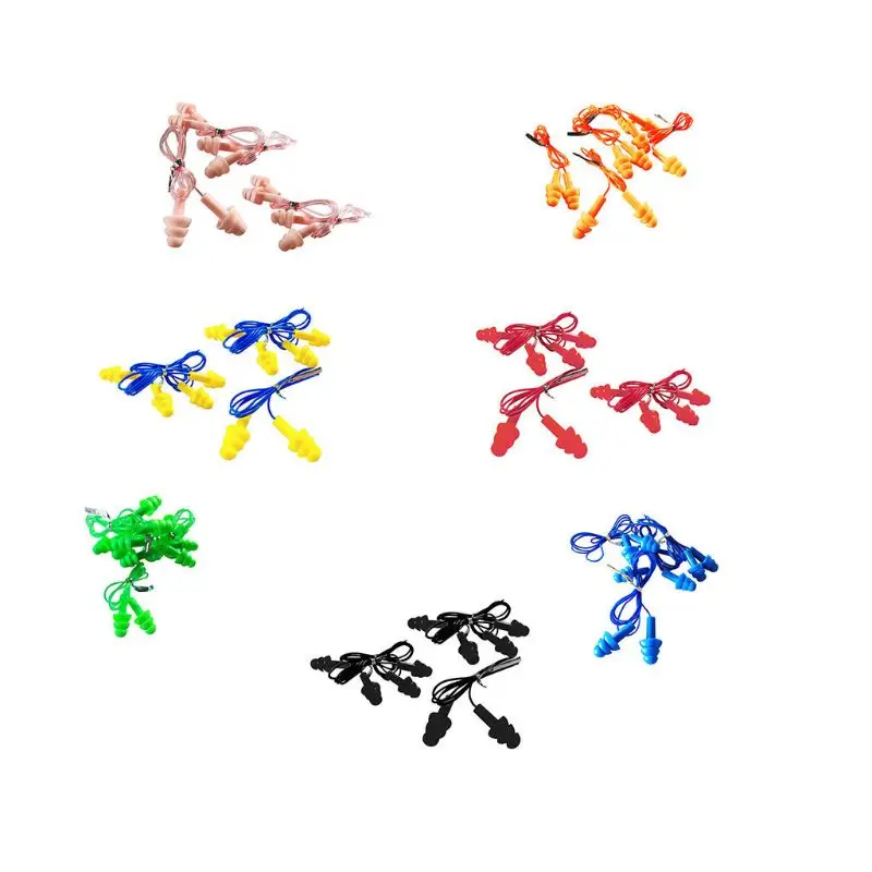 5 Pairs Soft Silicone Cord Swimming Ear Plugs Comfortable Waterproof Reusable Hearing Protection Earbuds Surfing Use
5 Pairs Soft Silicone Cord Swimming Ear Plugs Comfortable Waterproof Reusable Hearing Protection Earbuds Surfing Use